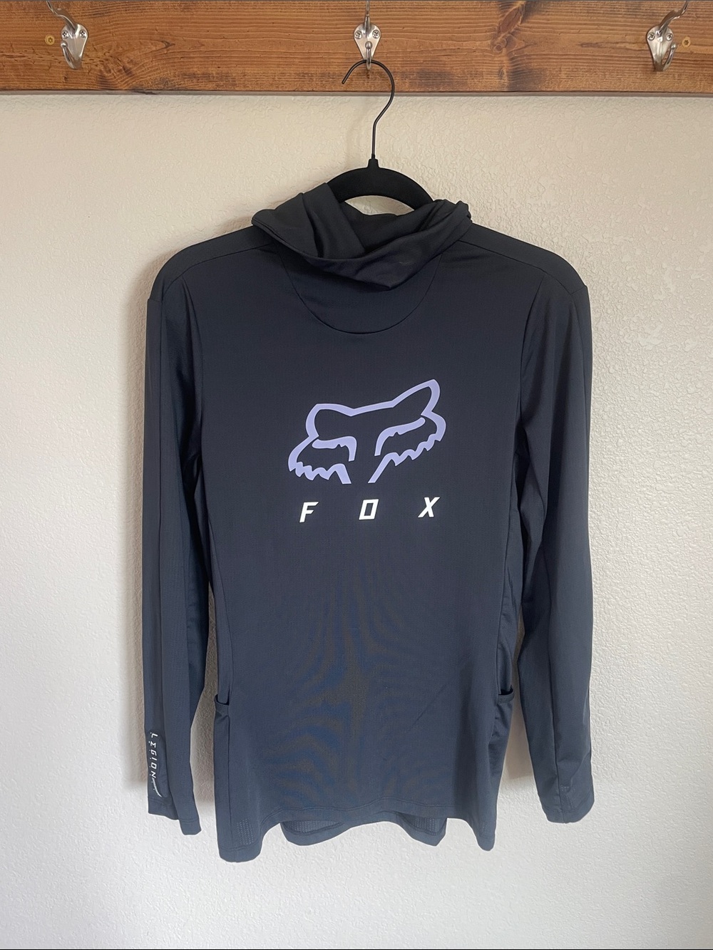 Fox Racing Ranger Drive Jersey Black MTB Biker Hoodie M Fox Head ATV Motocross - Picture 2 of 16